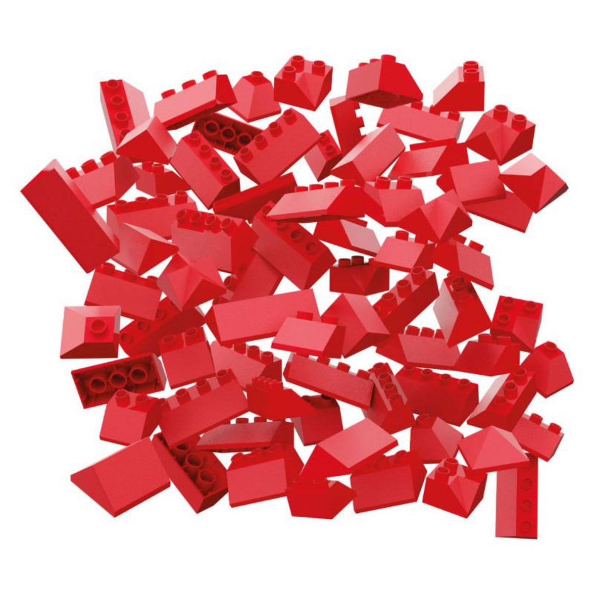 HUBELINO Hubelino Roof tile set Building blocks, 124dlg. 400376