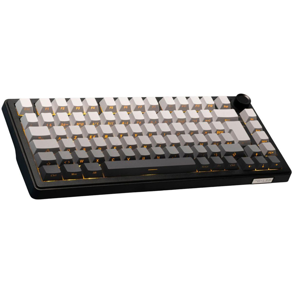 THE G-LAB Clavier gamer sans fil Keyz Elite 300 RGB Triple Mode Gris