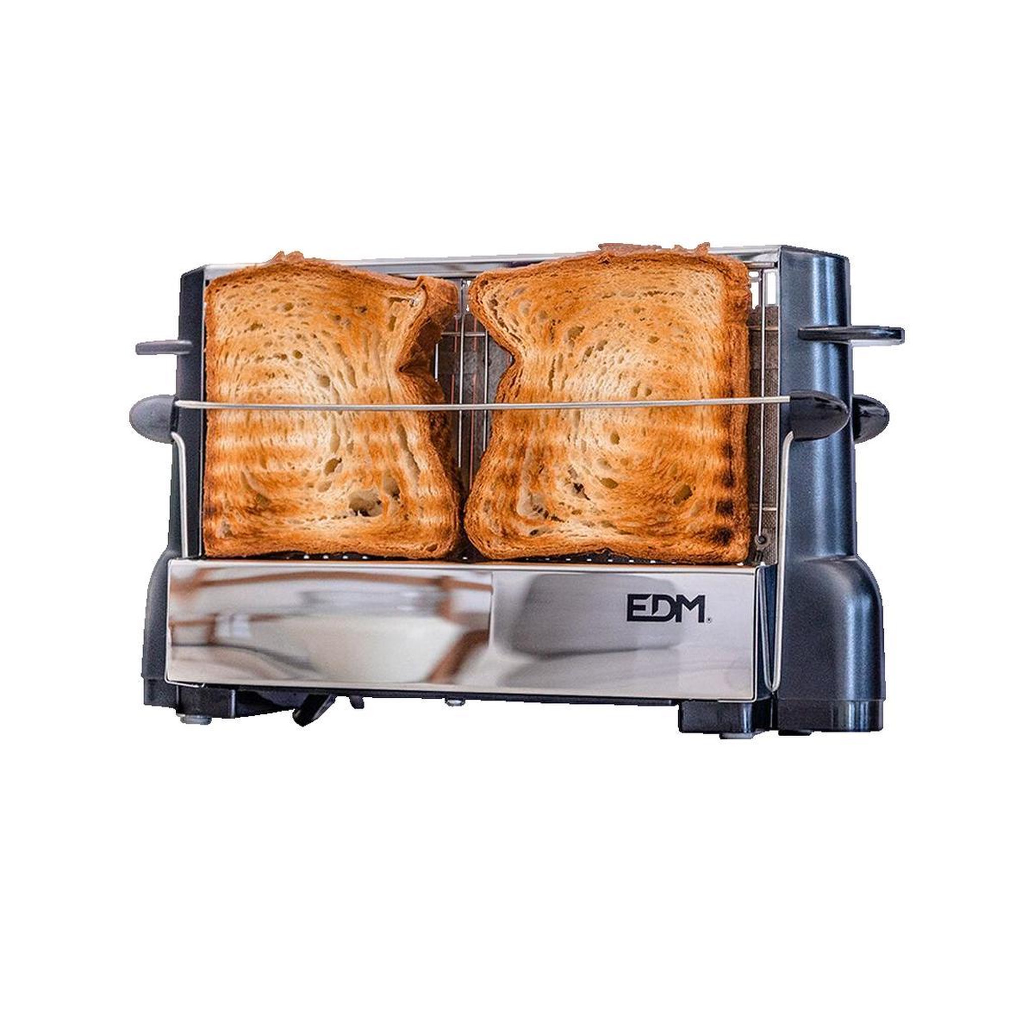 Voir la diapositive 2 : EDM Grille-pain edm Tostadora Verticale 4 tranches noir