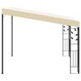 Voir la diapositive 4 : VIDAXL Belvedere a montage mural 3x3x2,5 m Creme