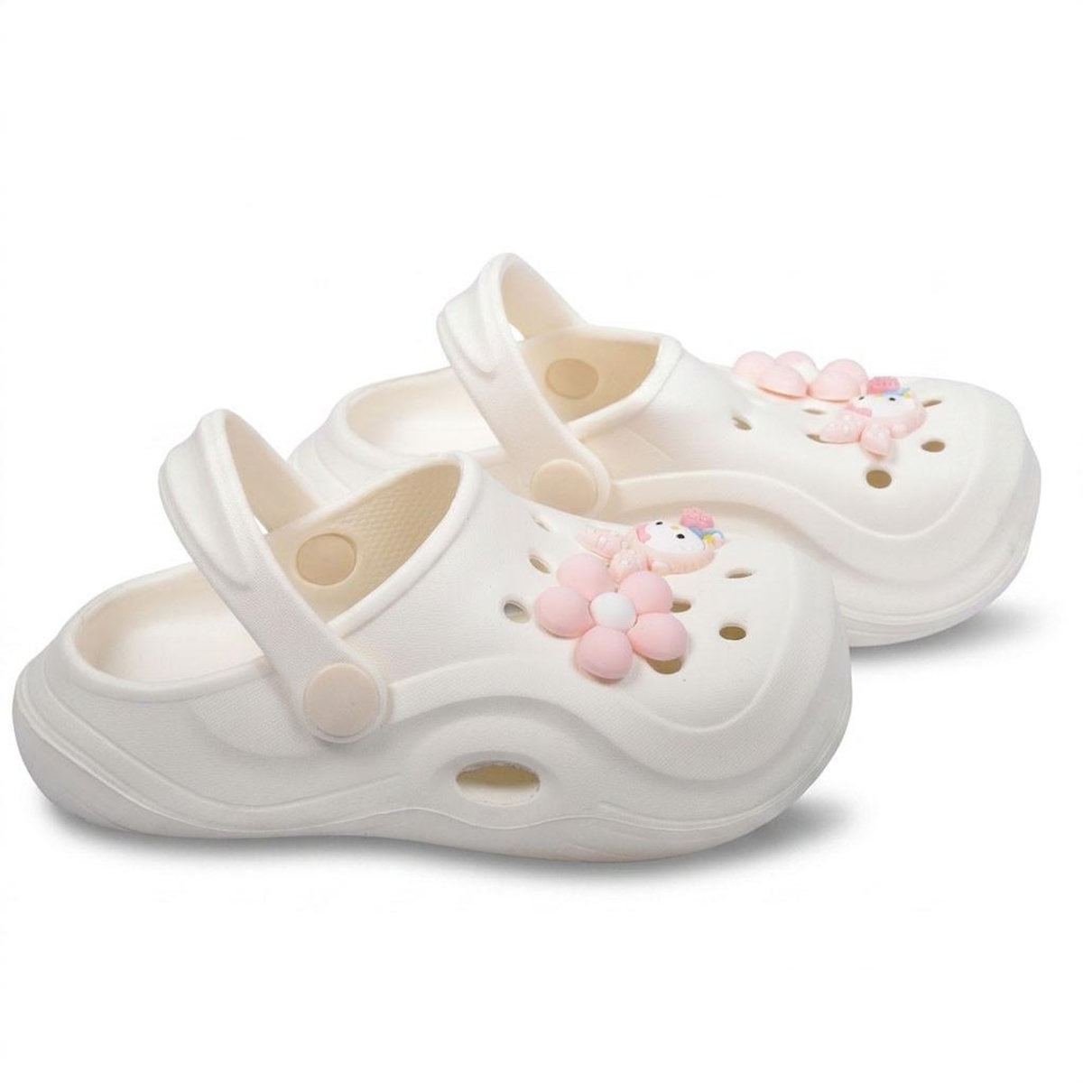 OZABI OZABI Sabot Enfant EVA Moelleux - 2 Pin's Décoratifs - Lanière Pivotante