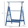 Voir la diapositive 3 : HOMCOM Lot de 2 tréteaux pliables télescopiques hauteur réglable 80-130 cm bleu