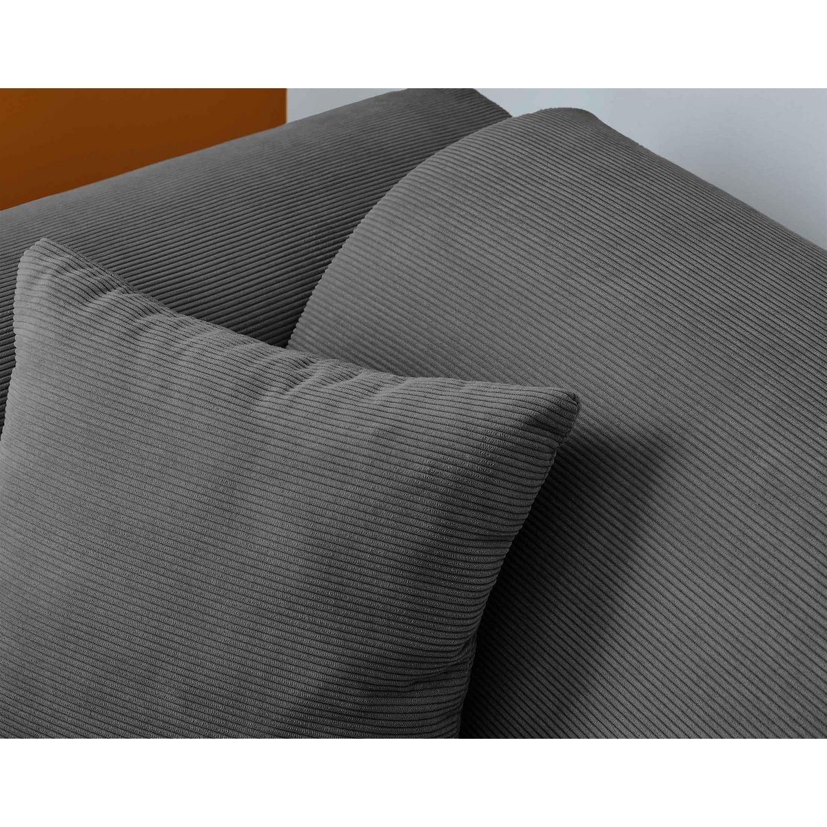 LISA DESIGN Aumance - canapé d'angle droit 4 places - en velours côtelé