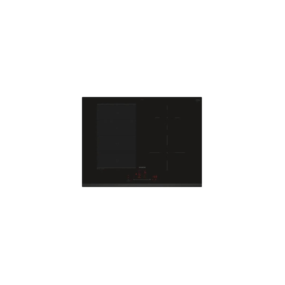 Siemens Table de cuisson à induction 70cm 4 feux 7400w noir - EX73RHEC1F