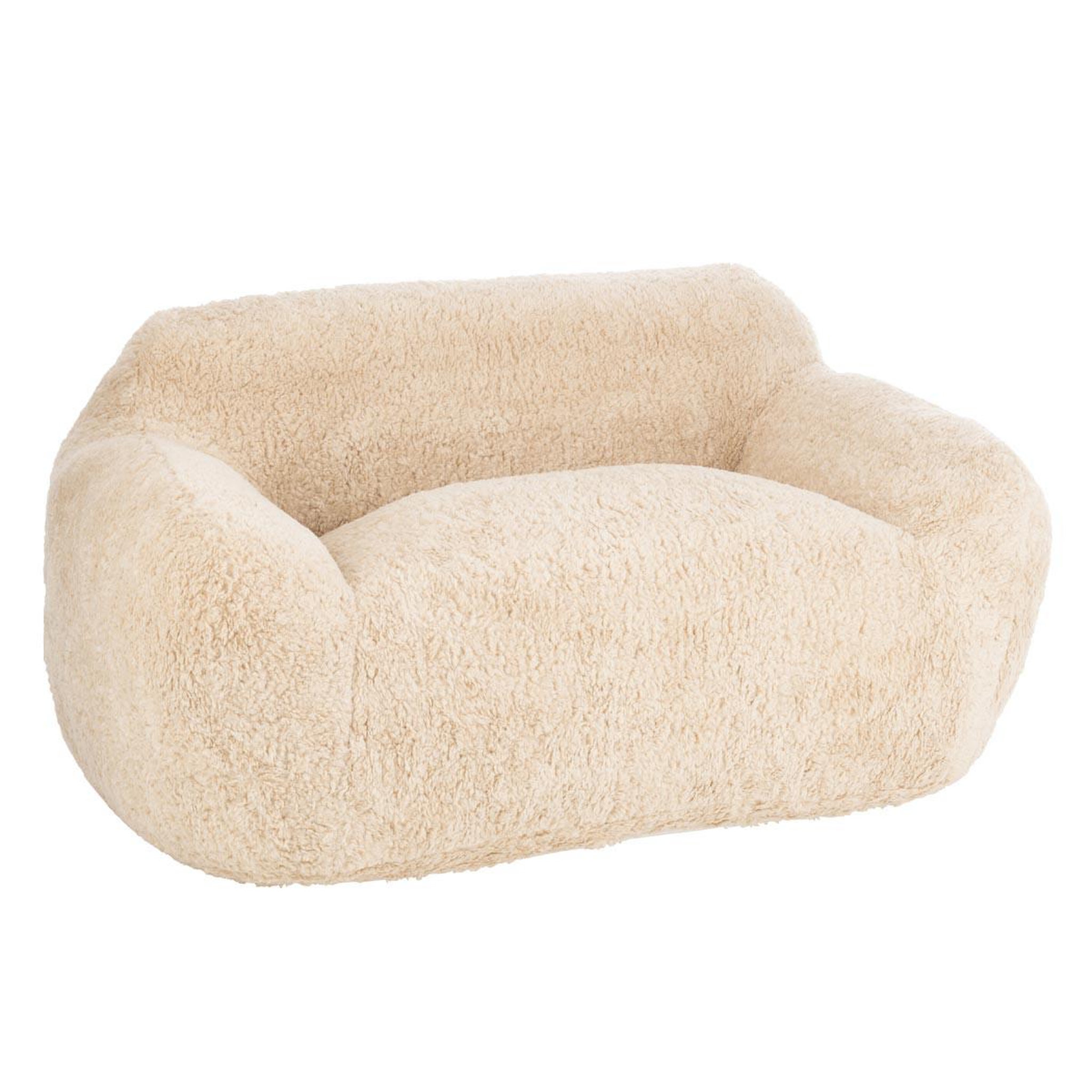J-LINE Canapé droit 2 places  cutie  152cm beige