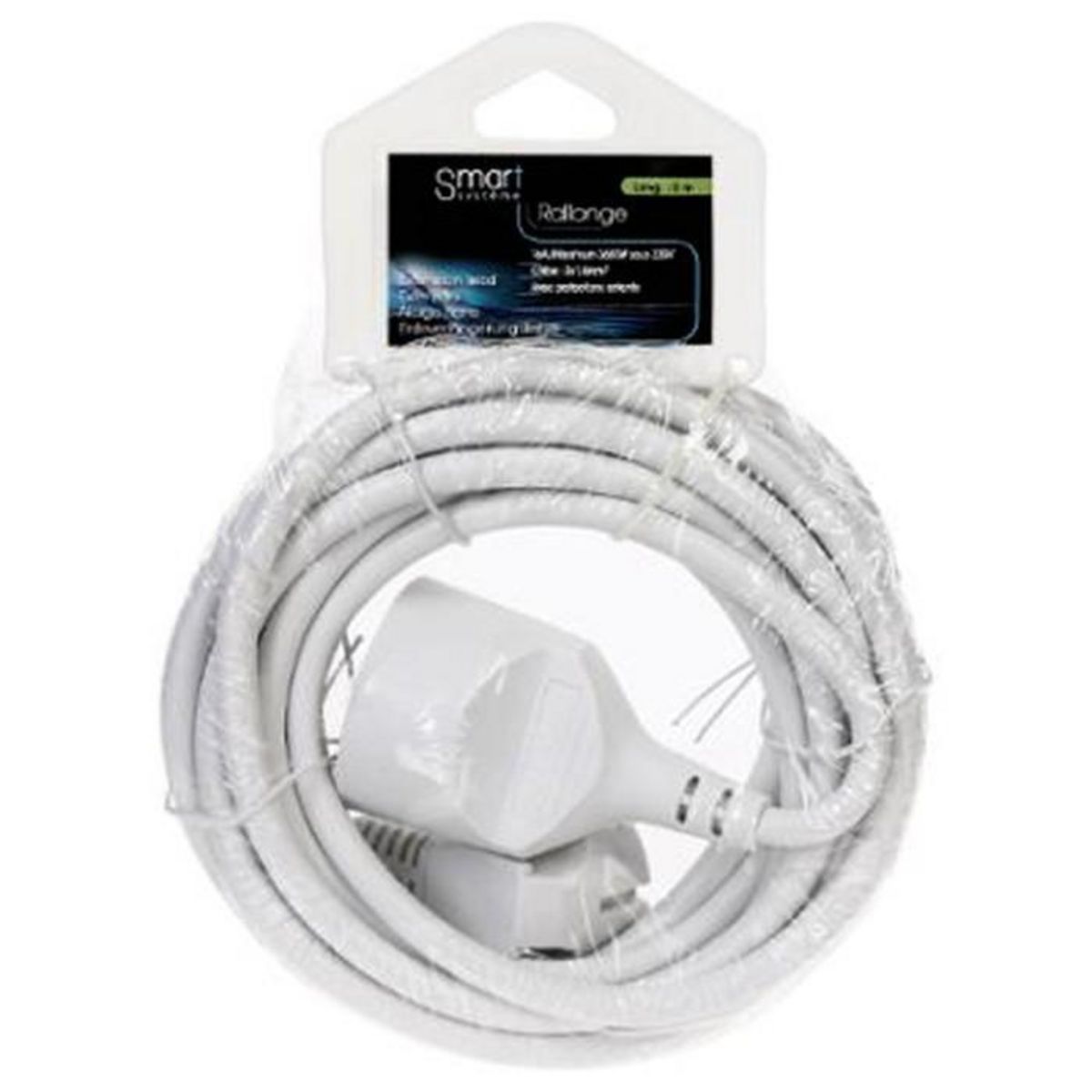FIVE Rallonge Electrique  Terre  5m Blanc