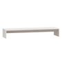 Voir la diapositive 2 : VIDAXL Support de moniteur Blanc 100x27x15 cm Bois de pin solide
