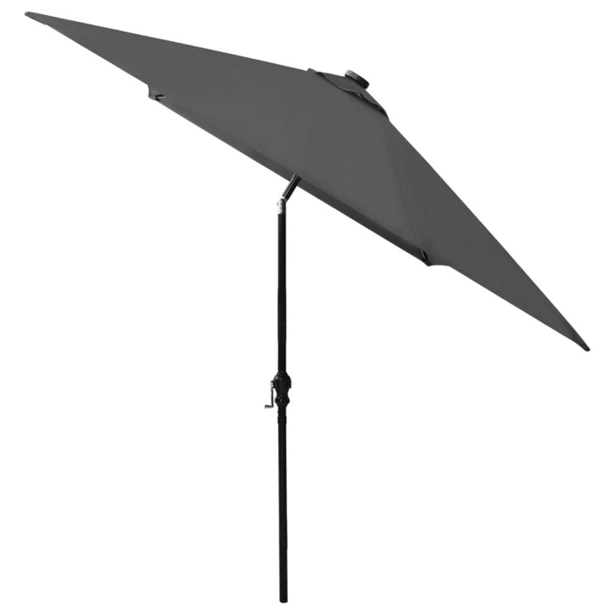 VIDAXL Parasol de jardin avec LED et mat en acier anthracite 2x3 m