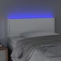 Voir la diapositive 3 : VIDAXL Tete de lit a LED Blanc 90x5x78/88 cm Similicuir