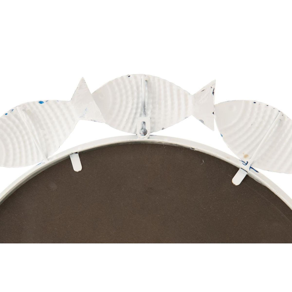 Paris Prix Miroir Mural en Métal  Poisson  76cm Blanc