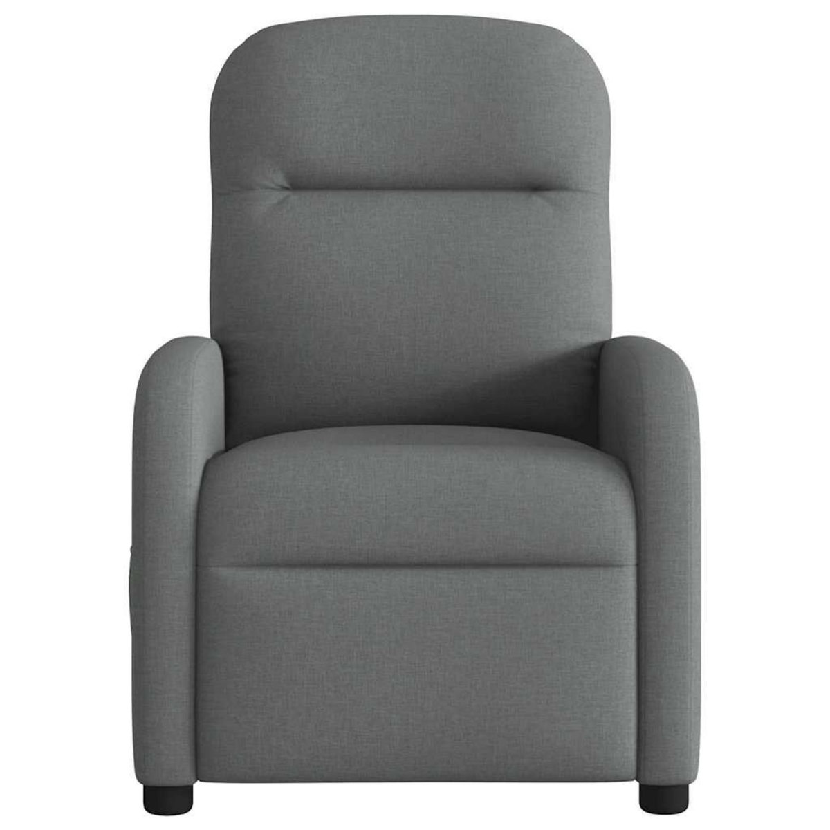 VIDAXL Fauteuil inclinable de massage electrique gris fonce tissu