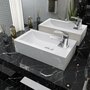 VIDAXL Vasque + trou de robinet Ceramique Blanc 46 x 25,5 x 12 cm