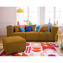 Voir la diapositive 2 : LISA DESIGN Arty - pouf d'appoint - en tissu mailles 3d