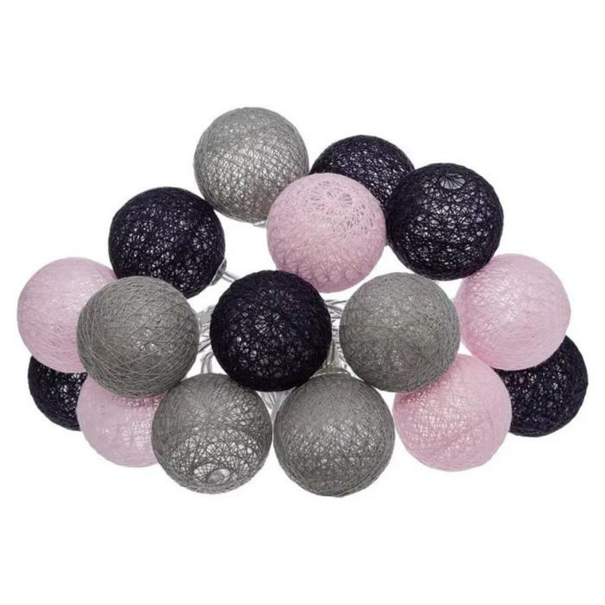 ATMOSPHERA Guirlande Led 16 Boules  Pinky  255cm Multicolore