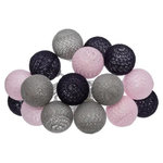 ATMOSPHERA Guirlande Led 16 Boules  Pinky  255cm Multicolore