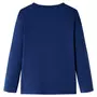 VIDAXL T-shirt pour enfants a manches longues bleu marine 128