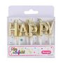 Voir la diapositive 2 : Paris Prix Lot de 13 Bougies  Happy Birthday  8cm Or