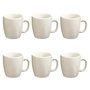 Voir la diapositive 1 : SECRET DE GOURMET Lot de 6 Mugs  Colorama  18cl Blanc