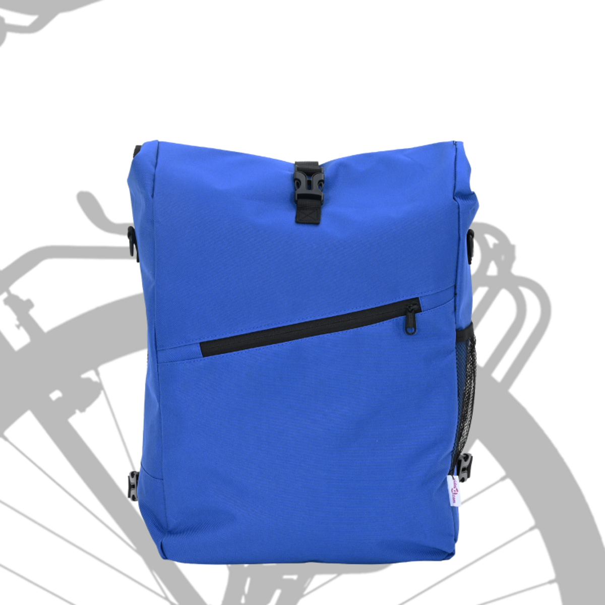 VIDAXL Sac de Vélo bleu pour rack de pannier 25 L 33x16x48 cm