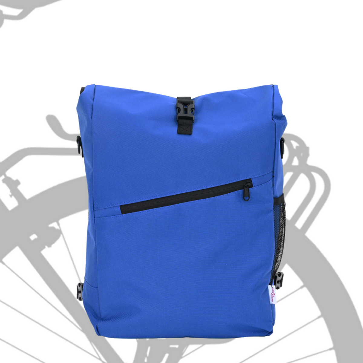 VIDAXL Sac de Vélo bleu pour rack de pannier 25 L 33x16x48 cm
