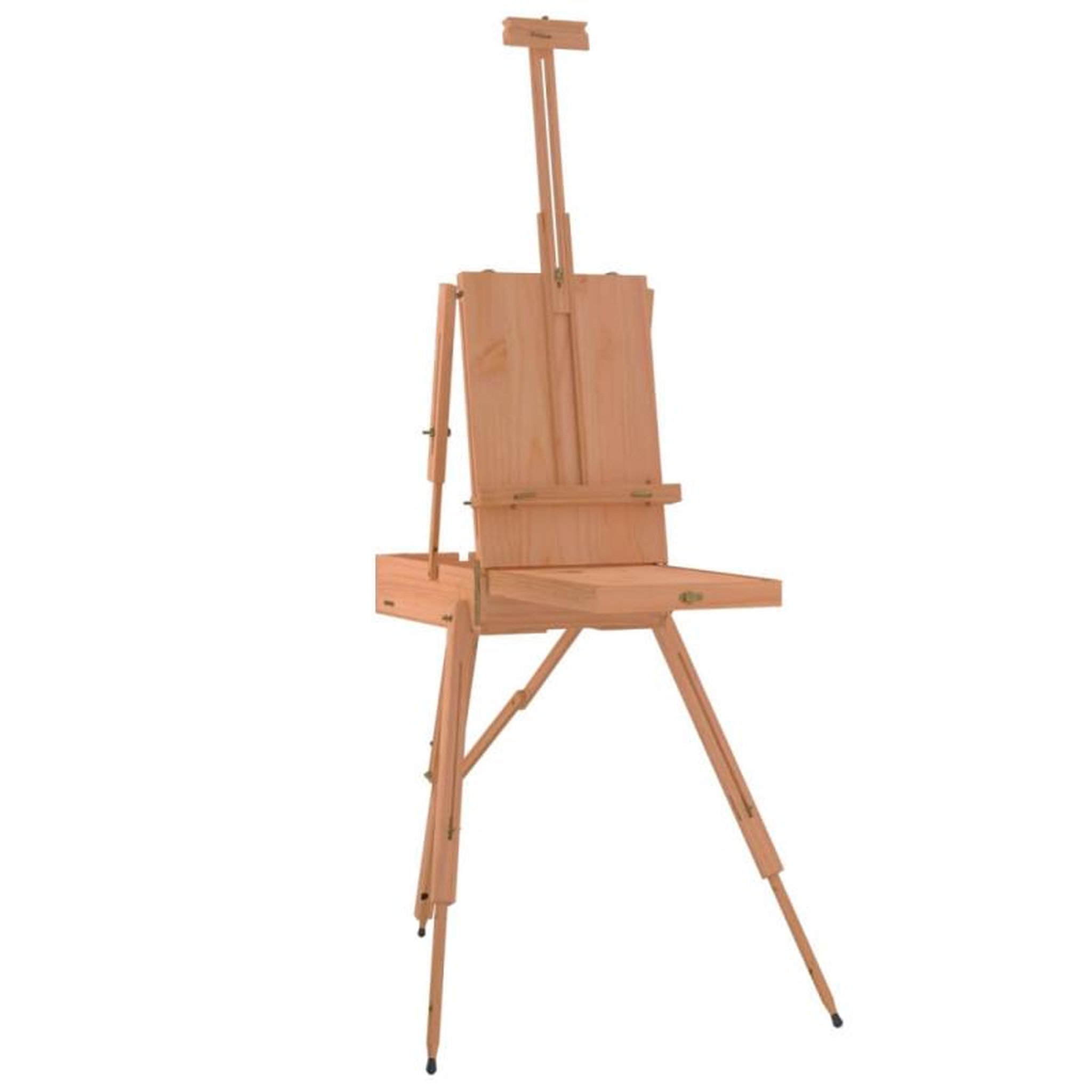 Voir la diapositive 3 : VIDAXL Chevalet 81x121x173 cm bois de hêtre massif