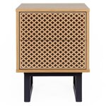 Paris Prix Table de Chevet Design en Bois  Camden  53cm Naturel