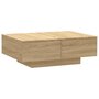 Voir la diapositive 2 : VIDAXL Table basse chene sonoma 90x60x31 cm bois d'ingenierie