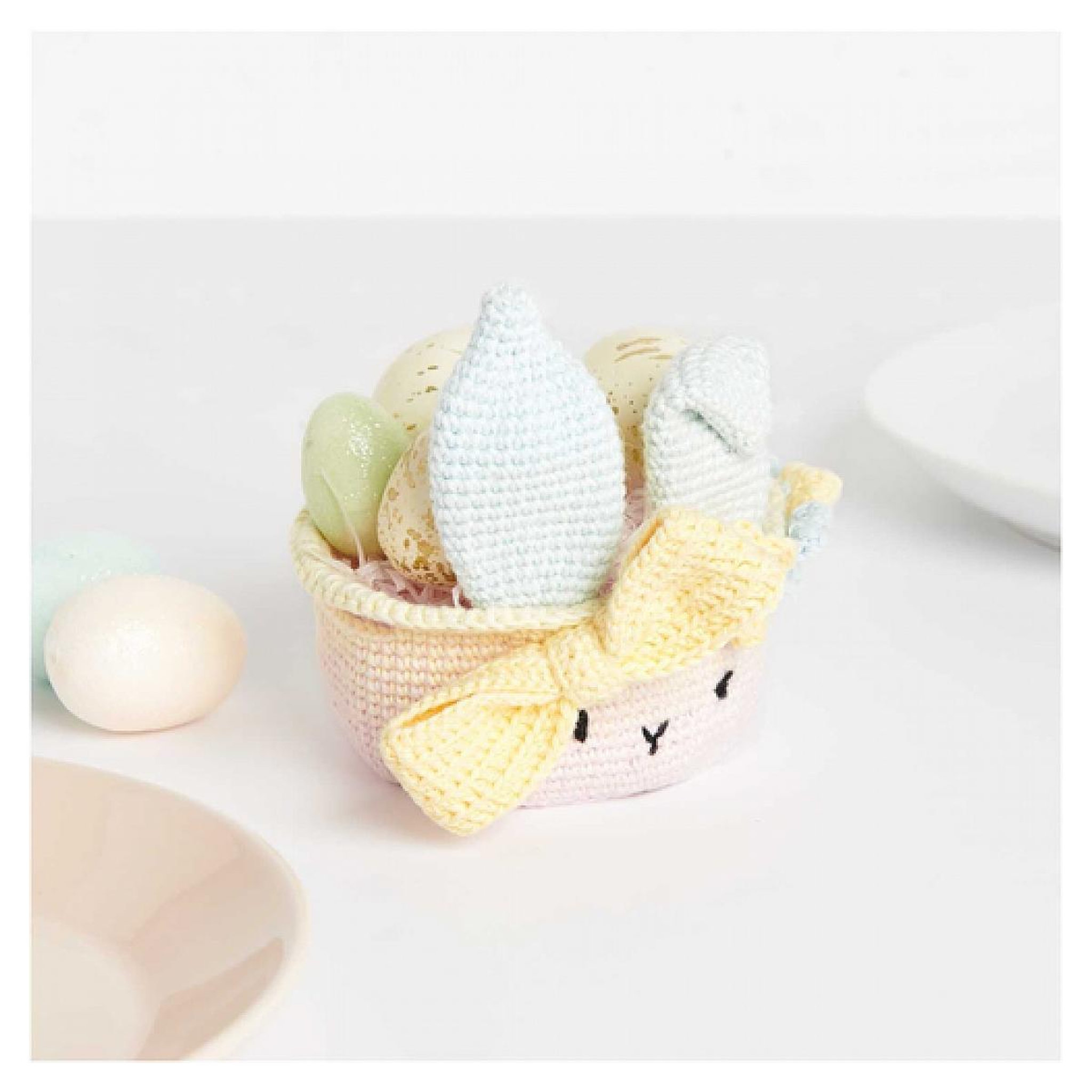 Voir la diapositive 3 : RICO DESIGN Ricorumi Kit a crochet Corbeille de Paques pastel