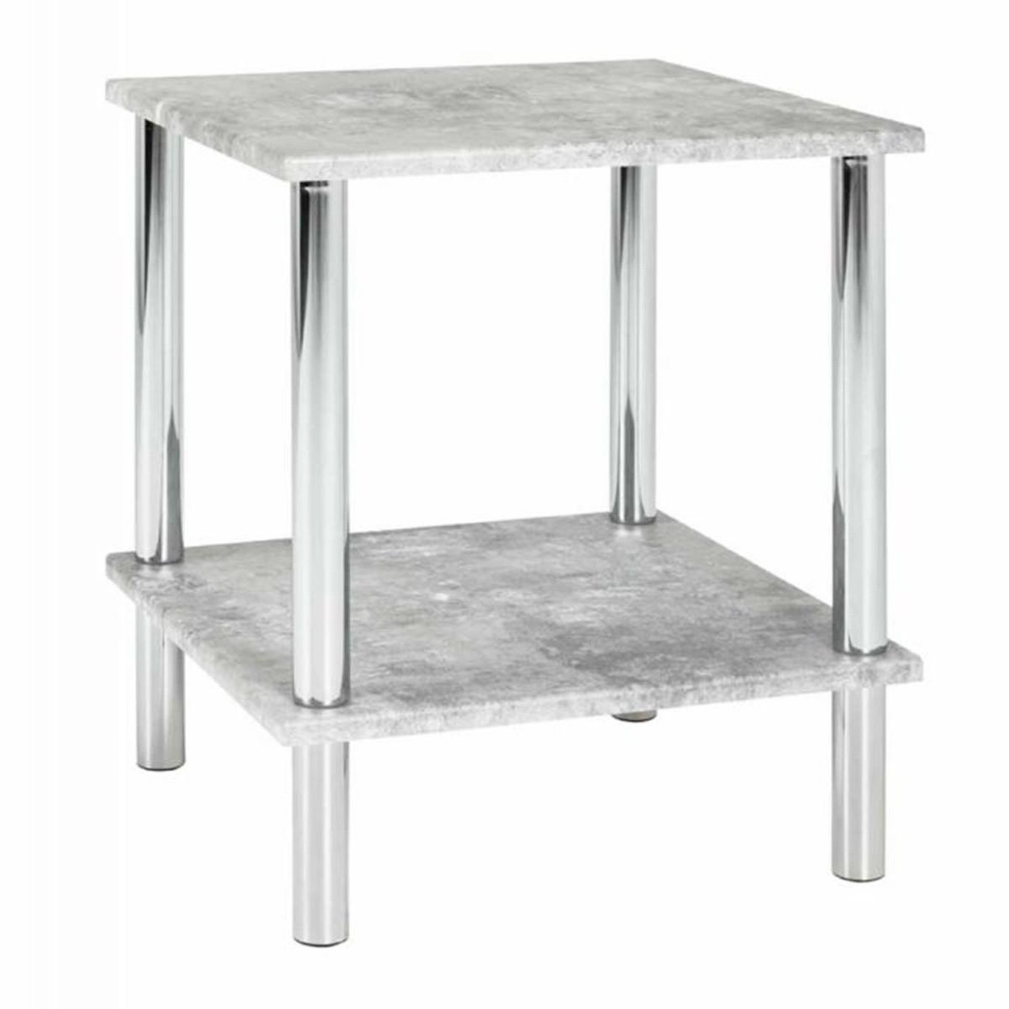 Paris Prix Table d'appoint effet béton  miguel  47cm gris