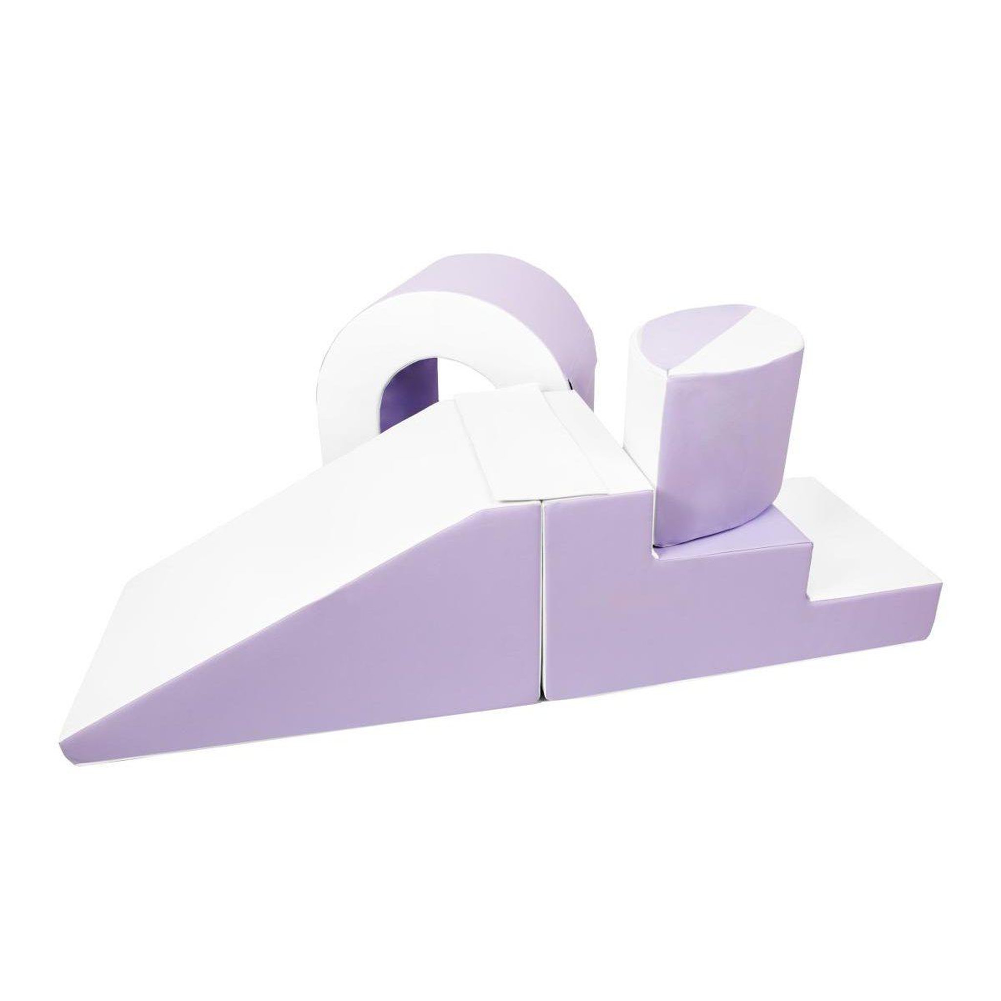 Voir la diapositive 2 : VELINDA Set de blocs en mousse 4 éléments avec petit pont lilas