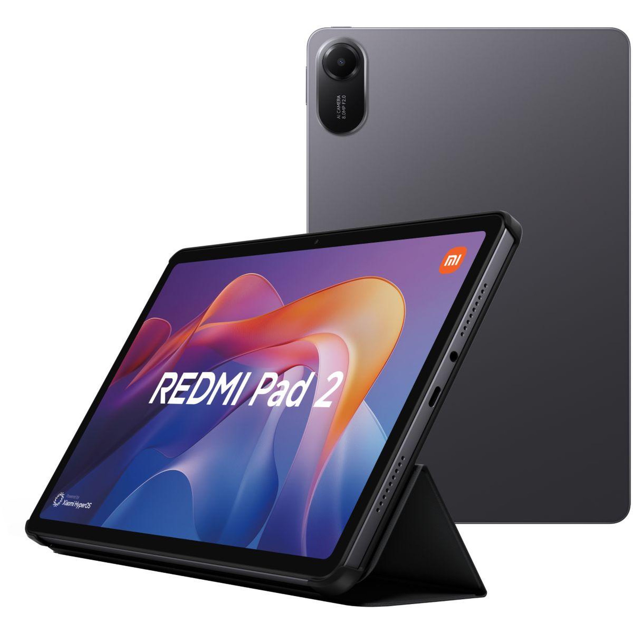 XIAOMI Tablette android pack redmi pad2 128go wi-fi gris + etui