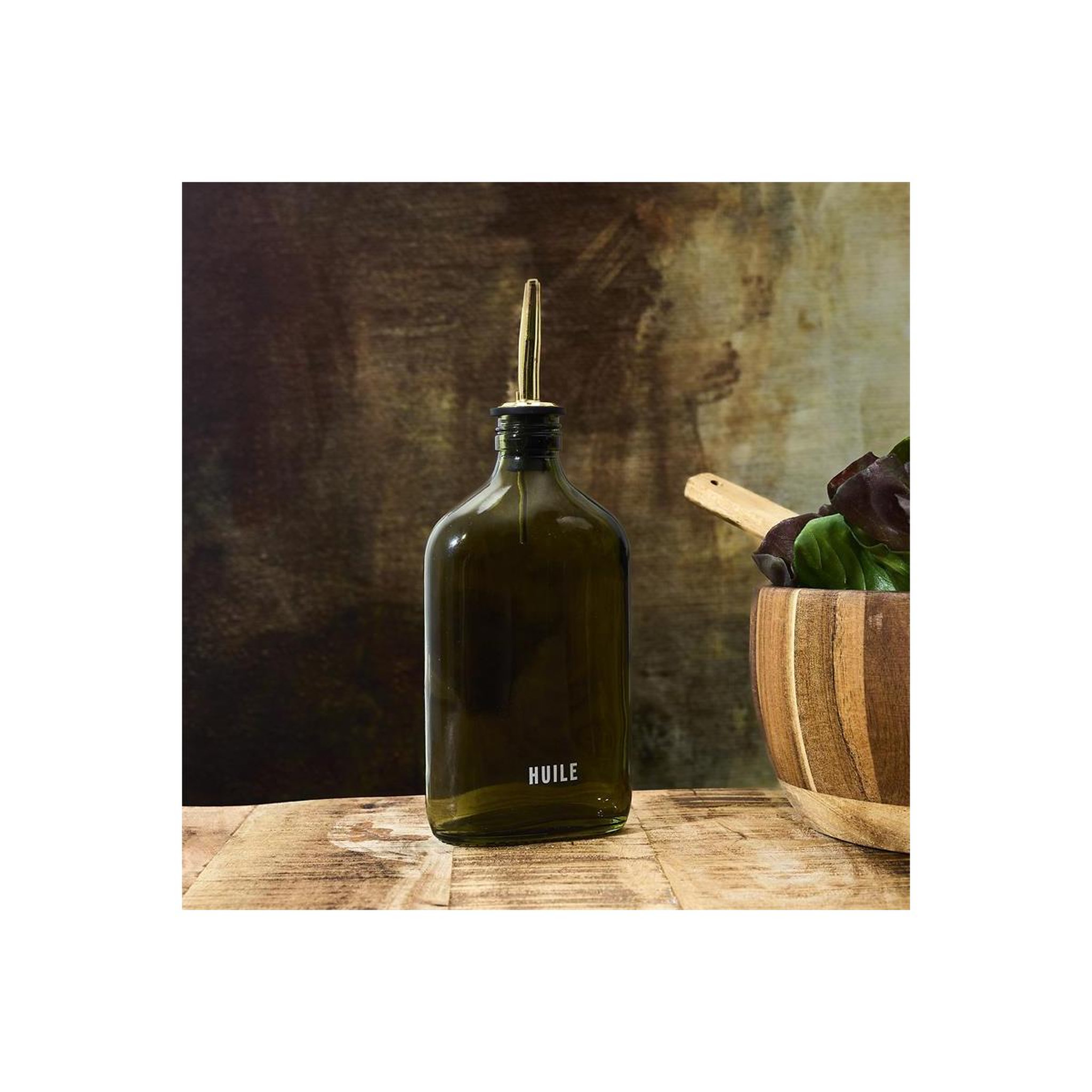 Voir la diapositive 4 : The Home Deco Factory Huilier en verre  heritage  30cl vert