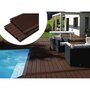 Habitat et Jardin Pack 5 m² - Lames de terrasse composite alvéolaires - Marron