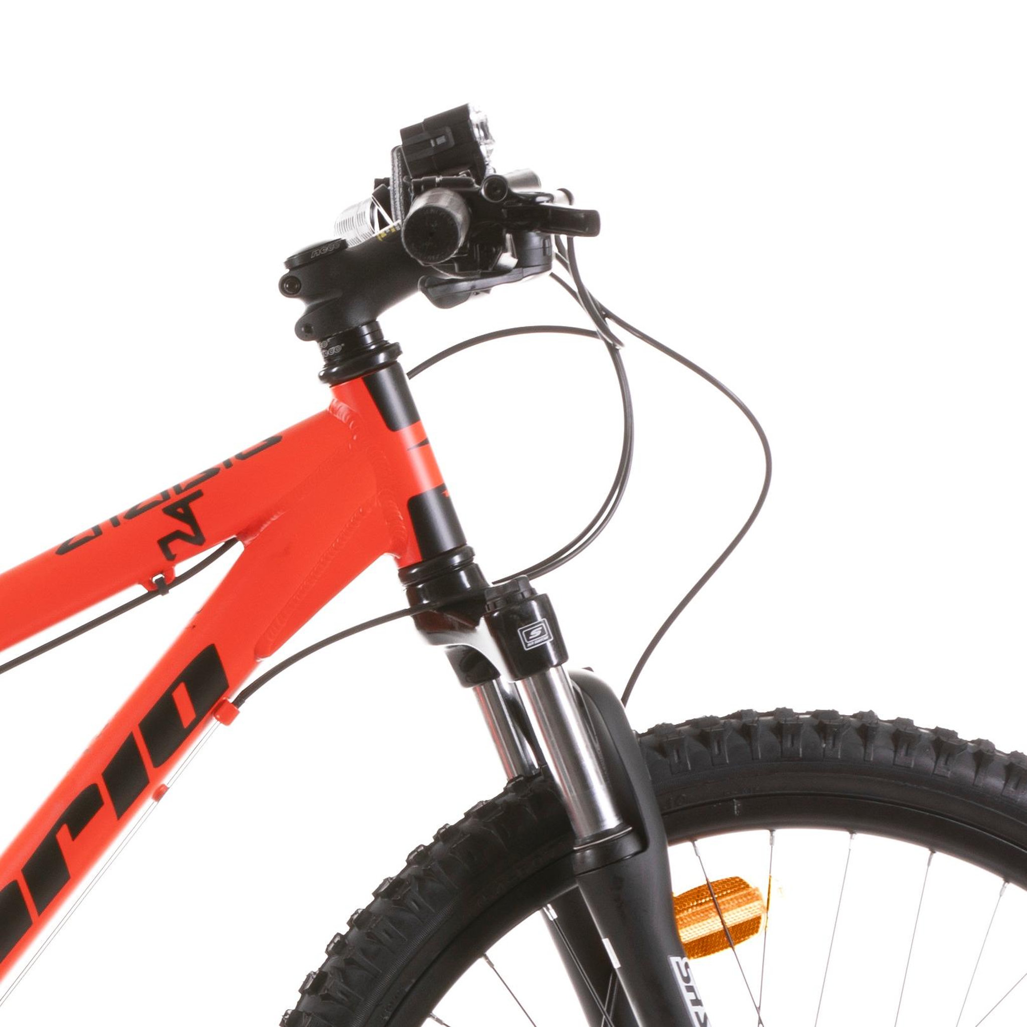 Voir la diapositive 3 : Vélo VTT 24 pouces Telescopique - Cadre Alu. - 24 Vit. - Freins à disque Hydrauliques + Transmission Shimano M310