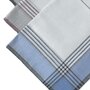 Voir la diapositive 2 : VANDERSICKEL Lot de 12 mouchoirs Homme 40x40cm 100% coton