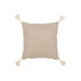 Voir la diapositive 2 : Paris Prix Coussin Déco Brodé  Fleurs  45x45cm Beige