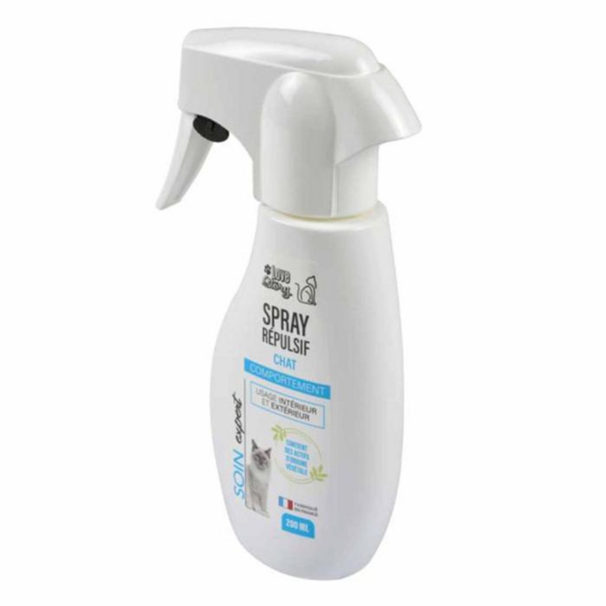 Paris Prix Spray Répulsif pour Chat  Soin Expert  200ml Blanc