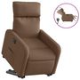 Voir la diapositive 2 : VIDAXL Fauteuil inclinable electrique marron tissu
