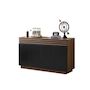 Voir la diapositive 1 : MERAX Buffet 4 porte(s) 2 tiroir(s) - 150 cm marron+noir mdf