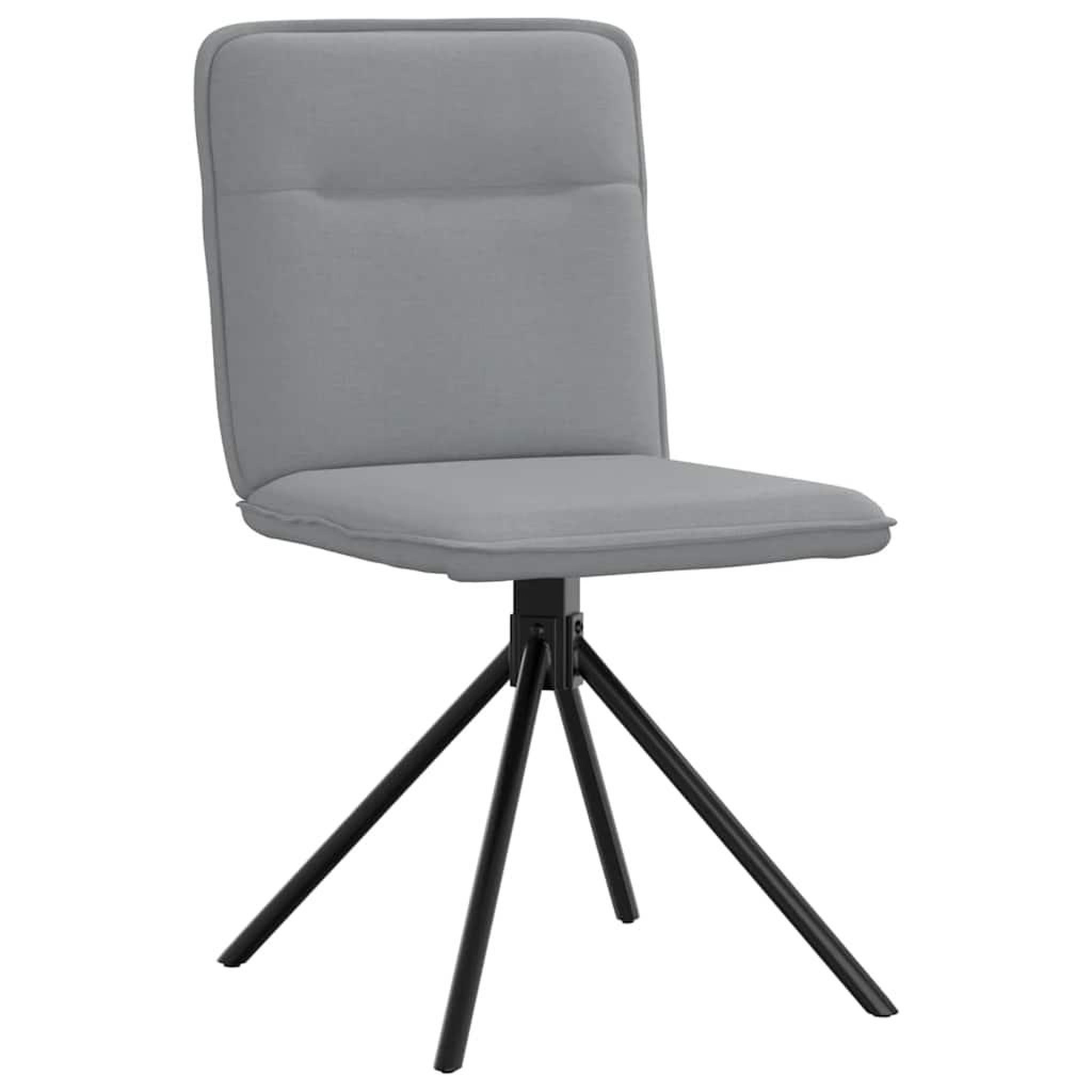 Voir la diapositive 3 : VIDAXL Chaises a manger lot de 6 gris clair tissu
