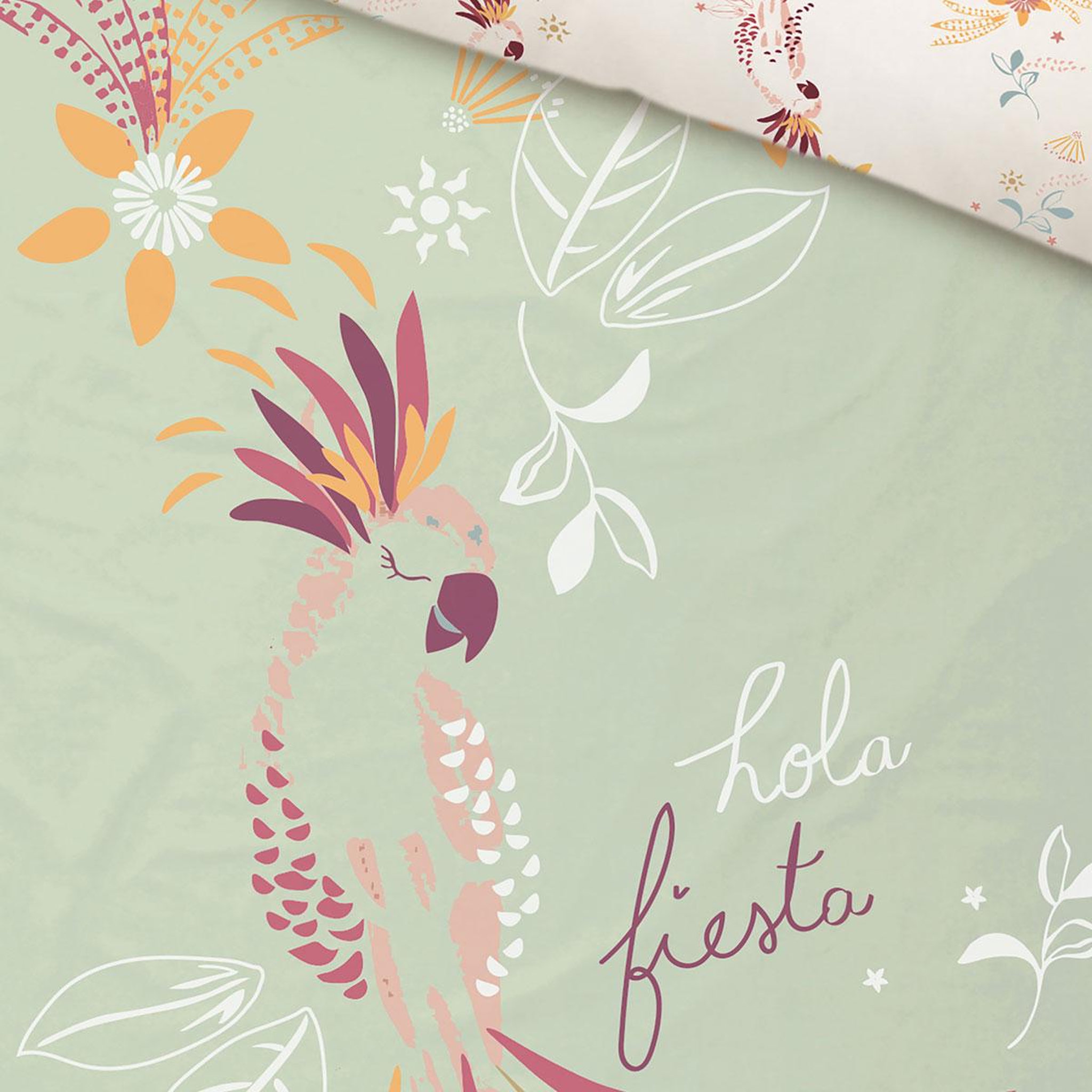 Voir la diapositive 3 : Petit Béguin Housse de couette enfant + taie d'oreiller Fiesta