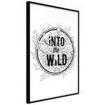 Paris Prix Affiche Murale Encadrée  Connect with Nature. Coloris disponibles : Jaune, Noir