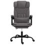 Voir la diapositive 3 : VIDAXL Fauteuil inclinable de bureau Gris Similicuir