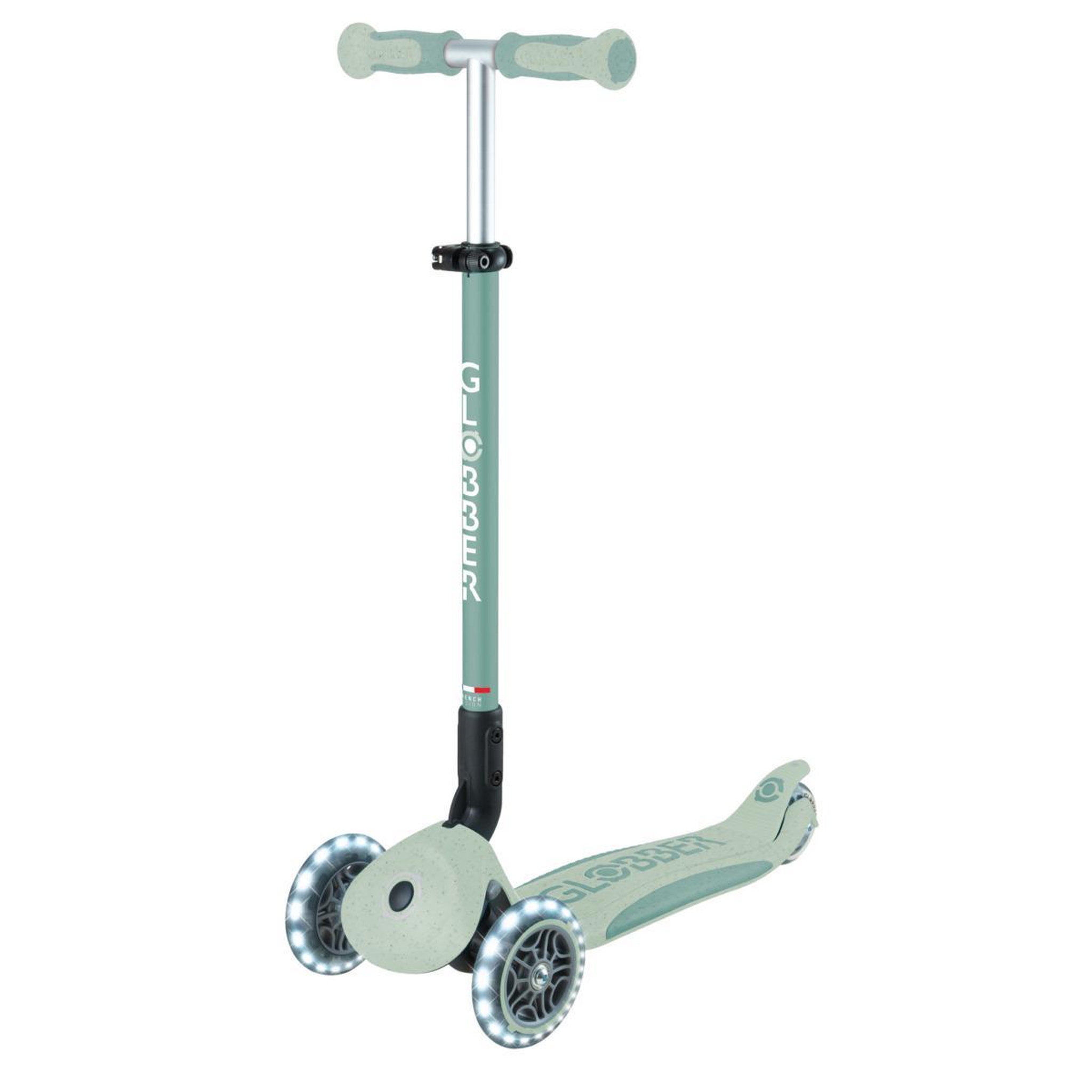 Globber Trottinette Go Up Deluxe Lights Eco-Logic 360° pistache