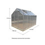 Voir la diapositive 2 : Serre polycarbonate Balvi / 5,92 m²