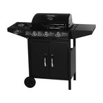 Habitat et Jardin Barbecue gaz  Festa 4  - 4 brûleurs dont 1 latéral - 10.5kW - Noir