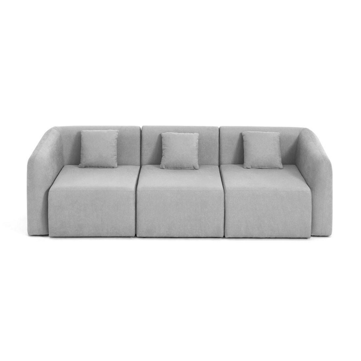 LISA DESIGN Ikare - canapé modulable 3 places - en tissu