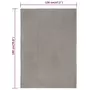 VIDAXL Tapis rectangulaire Gris 120x180 cm Coton