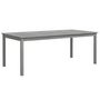 Voir la diapositive 2 : VIDAXL Table de jardin Gris 200x100x75 cm Bois d'acacia solide
