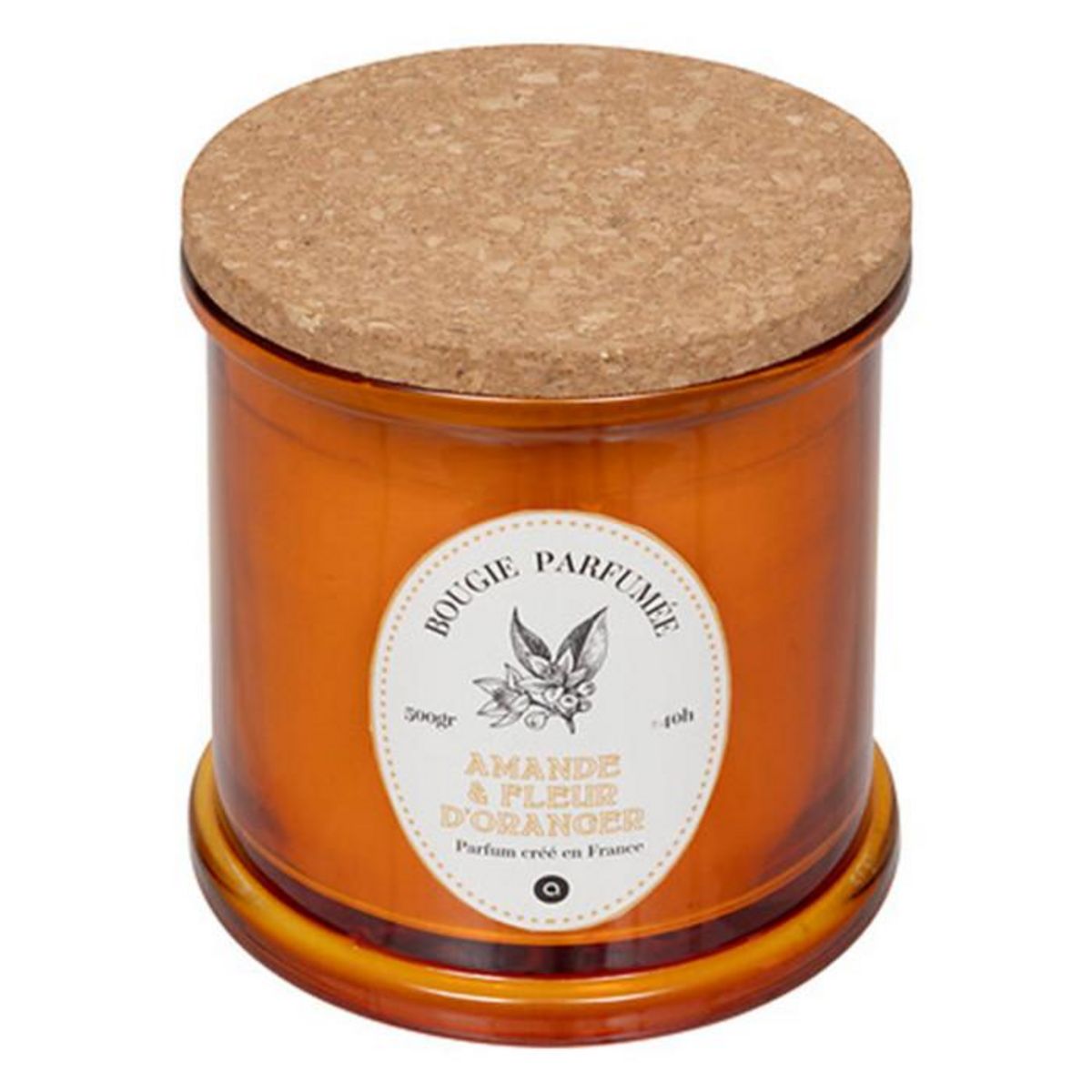 ATMOSPHERA Bougie Parfumée  Hapo  500g Amande & Fleur d'Oranger